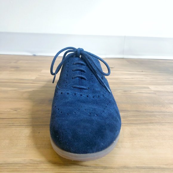 SUSINA Ebbi Blue Suede Oxford Loafer - size 9 EUC - Picture 13 of 14